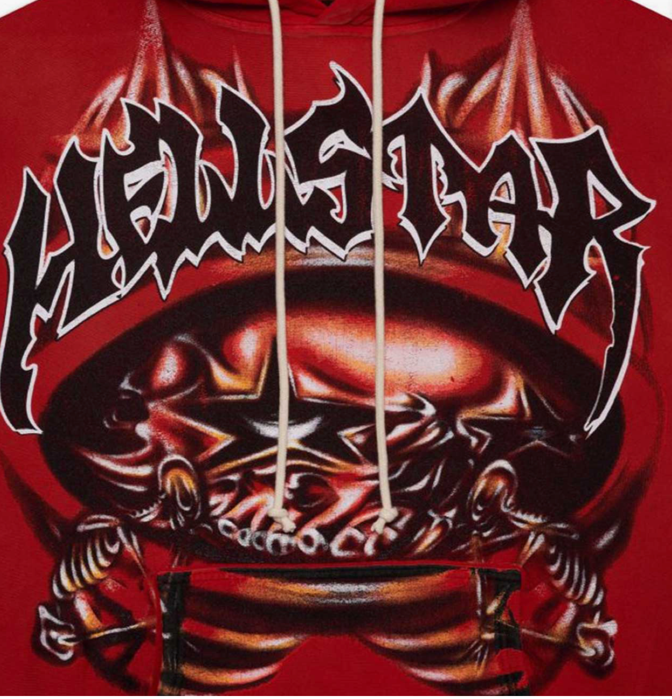 HELLSTAR Halloween  Skeleton AirBrushed Hoodie - Court Side Gear & More