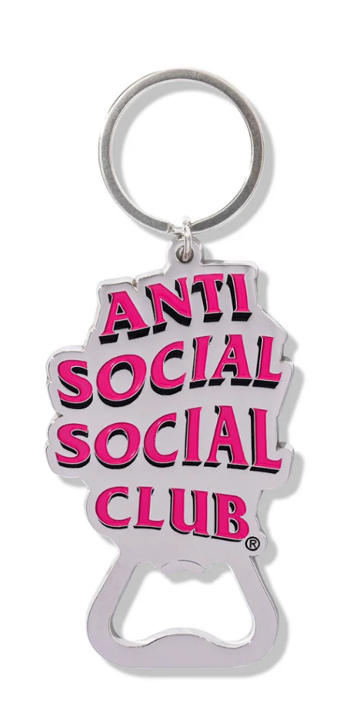 Anti Social Social Gemini Bottle Opener Key Chain - Court Side Gear & More