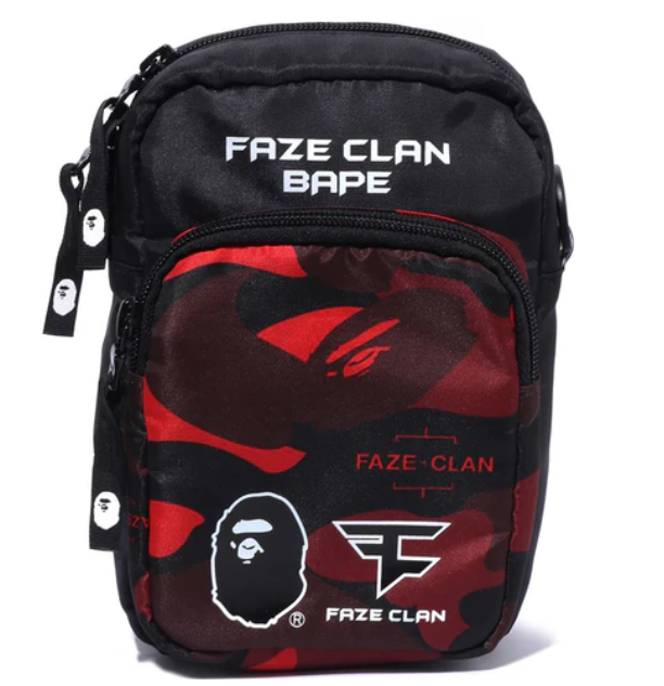BAPE X FAZE CLAN GADGET POUCH MENS - Court Side Gear & More