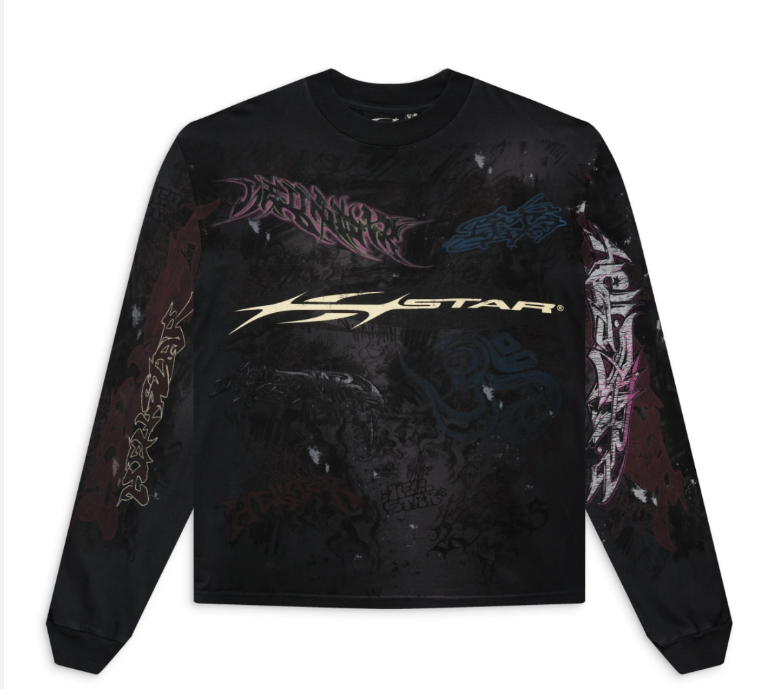 HELLSTAR GRAFFITI L/S TEE - Court Side Gear & More