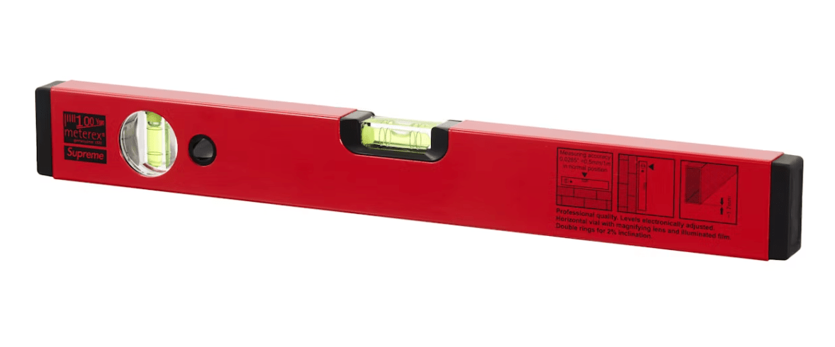 Supreme Meterex Spirit Level - Court Side Gear & More