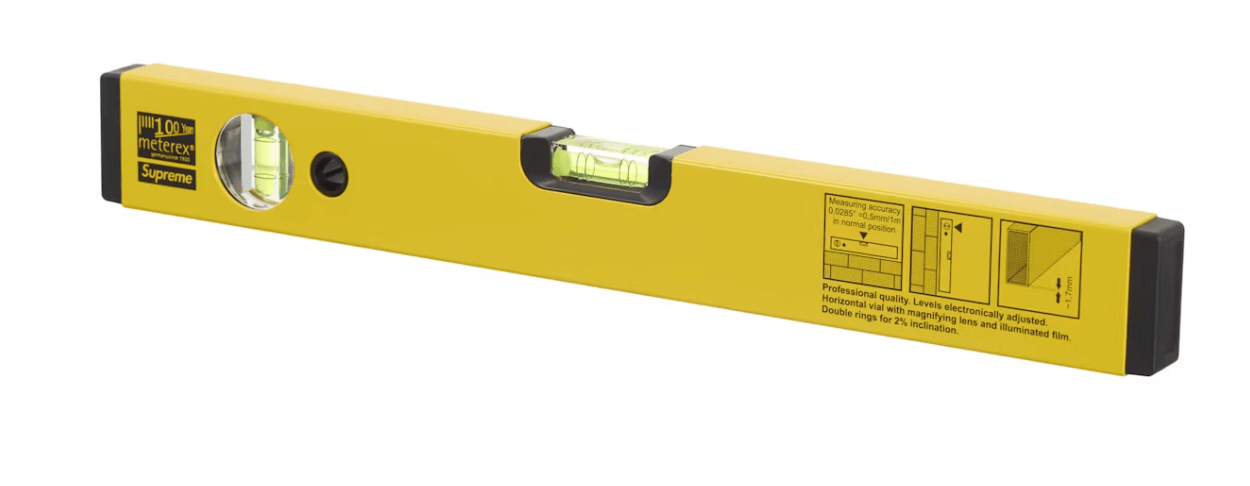 Supreme Meterex Spirit Level - Court Side Gear & More