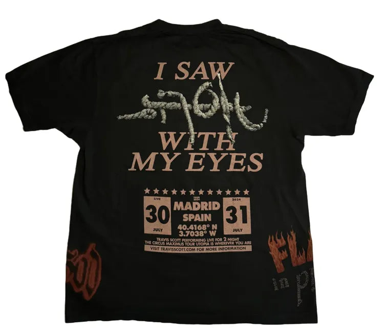 TRAVIS SCOTT I Saw Utopia with My Eyes Madrid T-Shirt - Court Side Gear & More