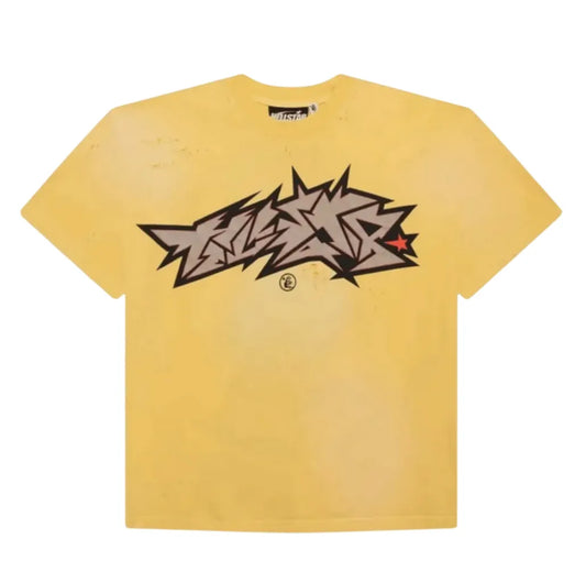HELLSTAR CRACKED LOGO DISTRESS TEE - Court Side Gear & More
