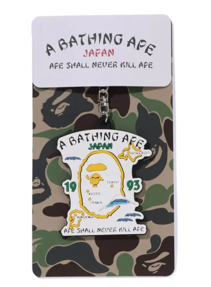 Bath A Bathing Ape Japan Rubber Keychain 1L22182018 - Court Side Gear & More