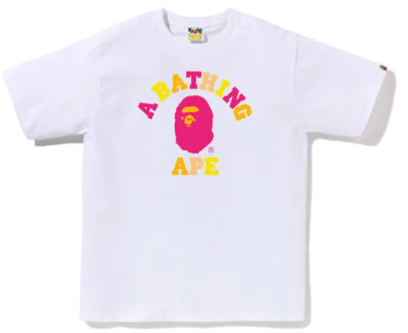 BAPE COLLEGE COLORS TEE - Court Side Gear & More