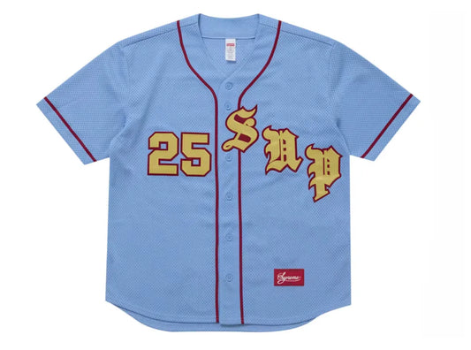 Supreme Old English Baseball Jersey SS25 - Court Side Gear & More