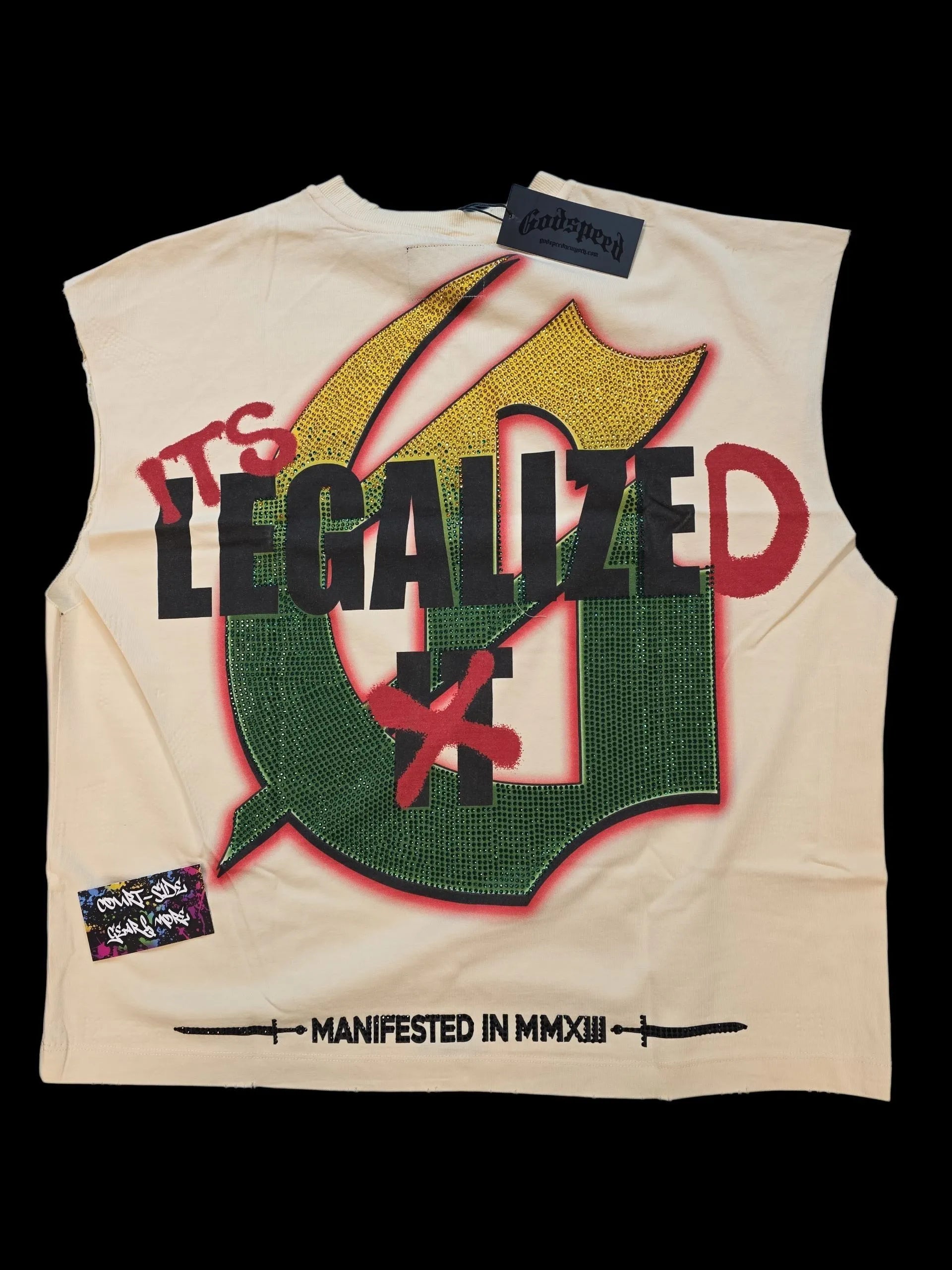 GODSPEED 420 INDOOR VVS BONE SLEEVELESS T-SHIRT - Court Side Gear & More