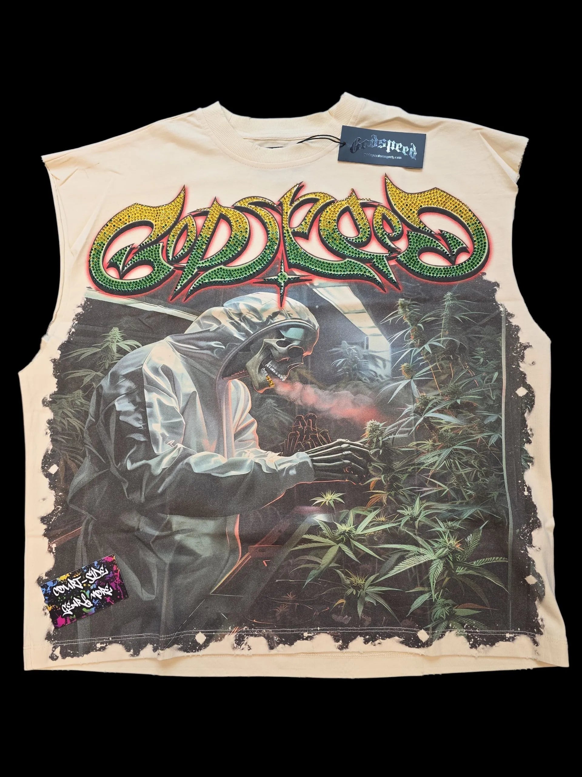 GODSPEED 420 INDOOR VVS BONE SLEEVELESS T-SHIRT - Court Side Gear & More