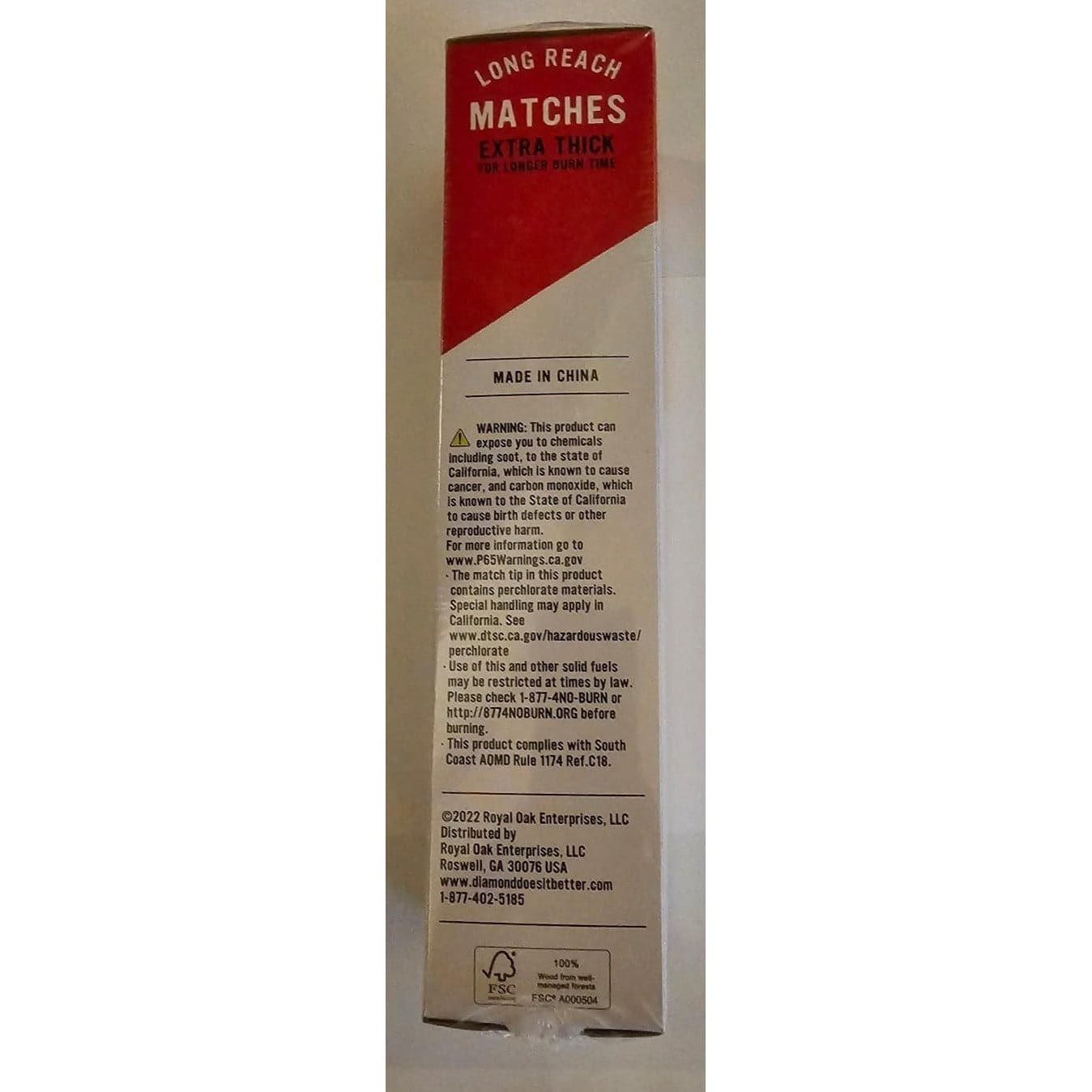 Supreme Diamond Matches Long Reach ( Box Of 75 ) - Court Side Gear & More