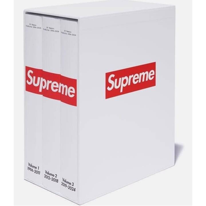 Supreme 30 Years : T-Shirts 1994-2024 Book Set - NEW Pristine - Sealed 3 Volumes - Court Side Gear & More