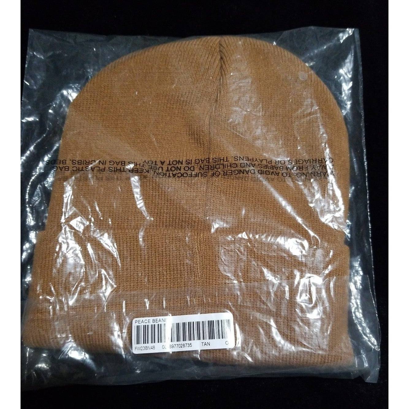 Supreme Peace Beanie Brown - Court Side Gear & More