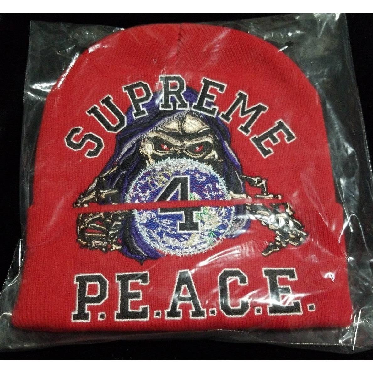 Supreme Peace Beanie Red - Court Side Gear & More
