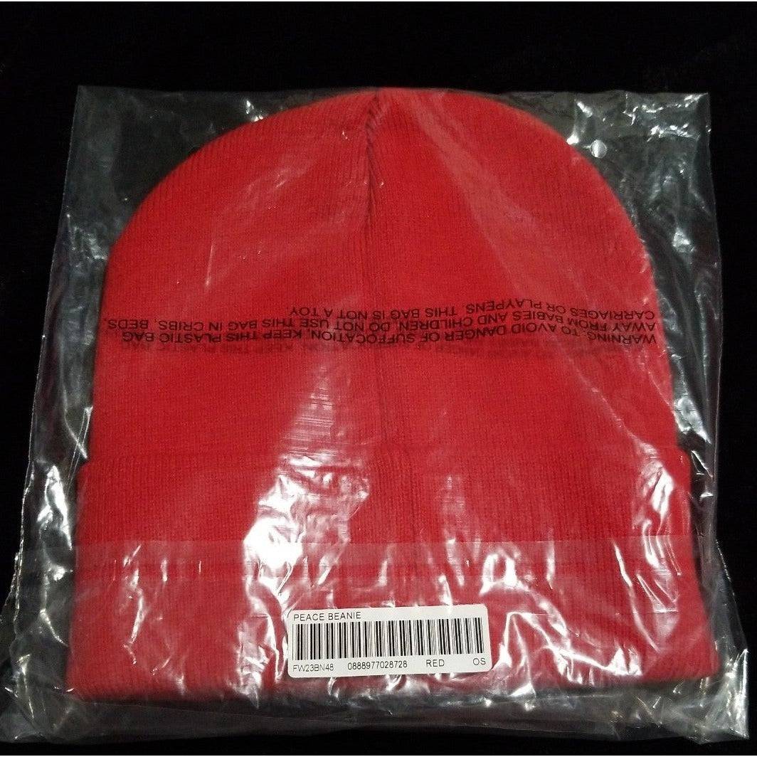 Supreme Peace Beanie Red - Court Side Gear & More