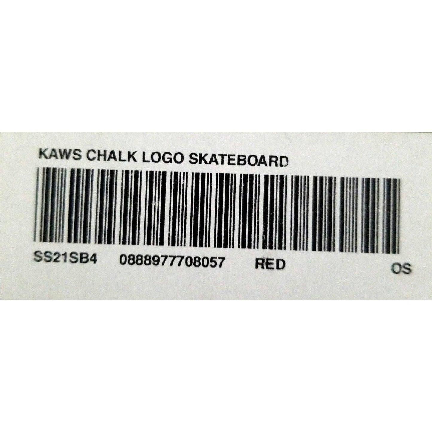 Supreme Kaws Chalk Logo Skate Deck - Court Side Gear & More
