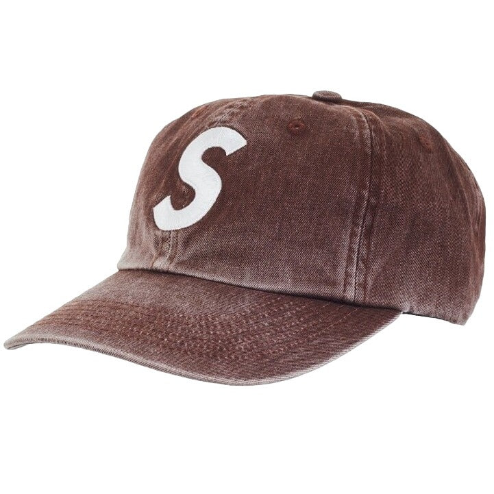 Supreme Pigment S Logo 6 Panel Brown FW23 side front