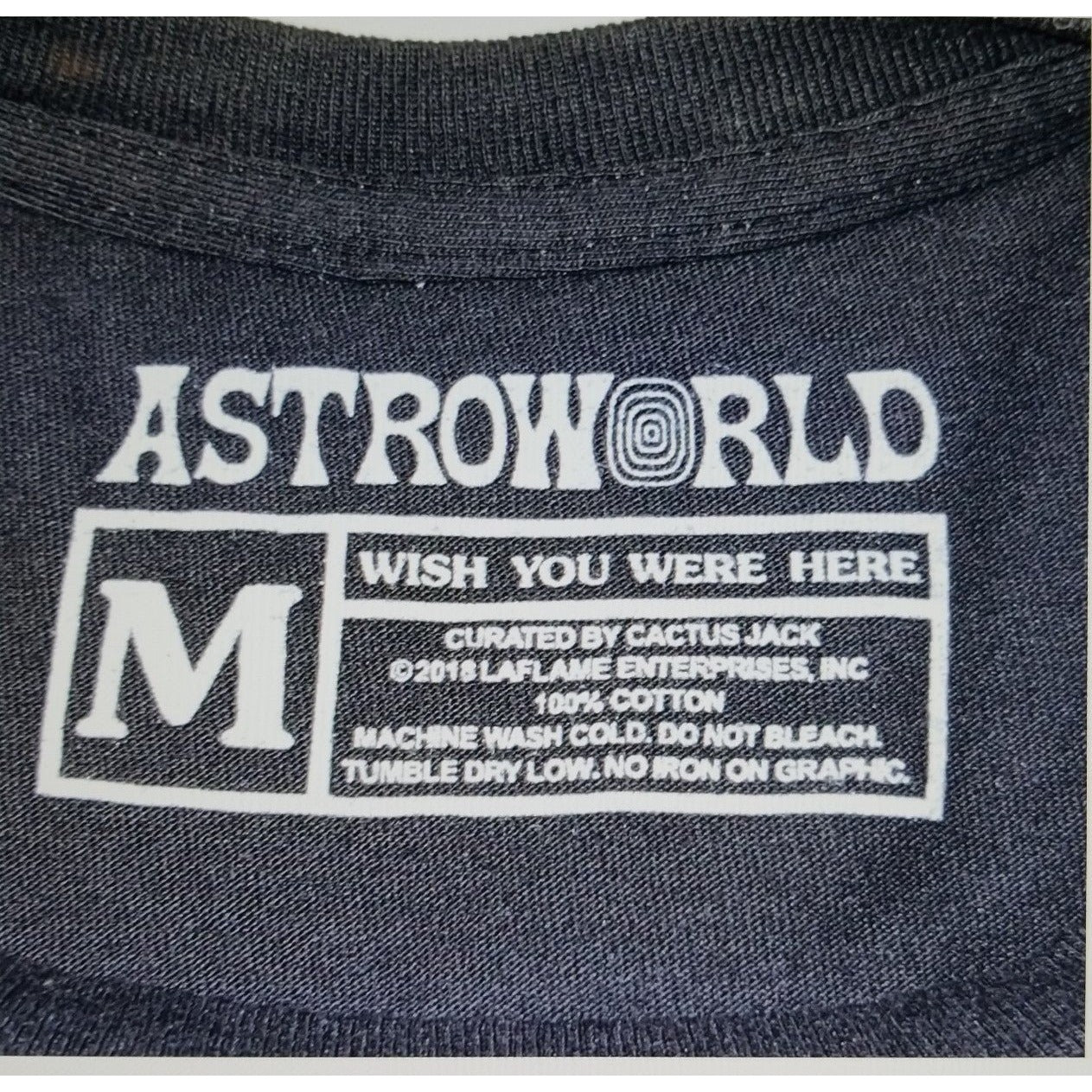 2018 Astroworld Festival Travis Scott Shirt Where Were You Tag