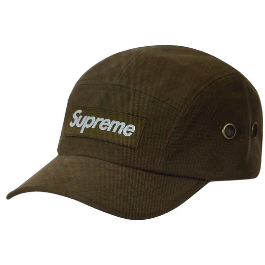 Supreme Brushed Cordura Cap Olive Front design