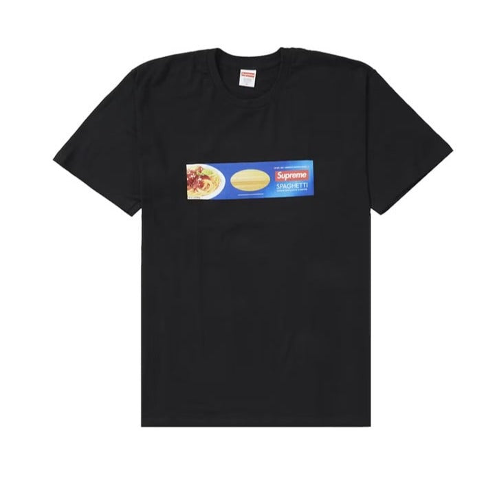 Supreme Spaghetti Tee-Black - Large