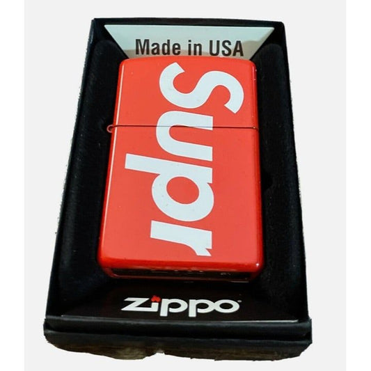 SUPREME LOGO ZIPPO RED 99ACA53