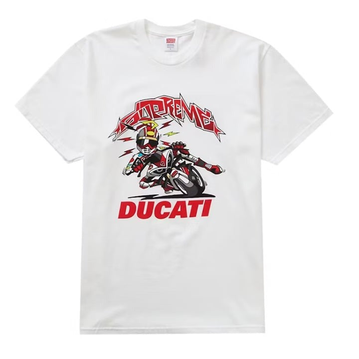 Supreme Ducati Bike Tee-White-XL