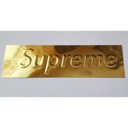 Supreme Gold Embossed Sticker Front