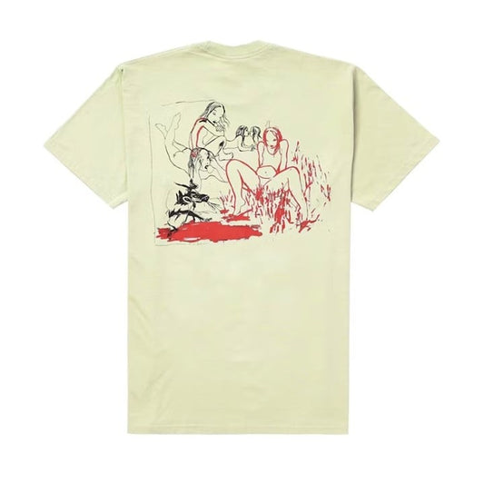 Supreme Heroines Tee Pale Yellow, Small