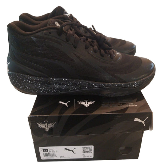 Puma MB.02 Black Oreo Basketball La Melo Ball #379420 01 side