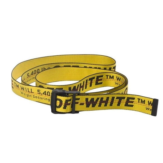 Off White Industrial Belt-Yellow
