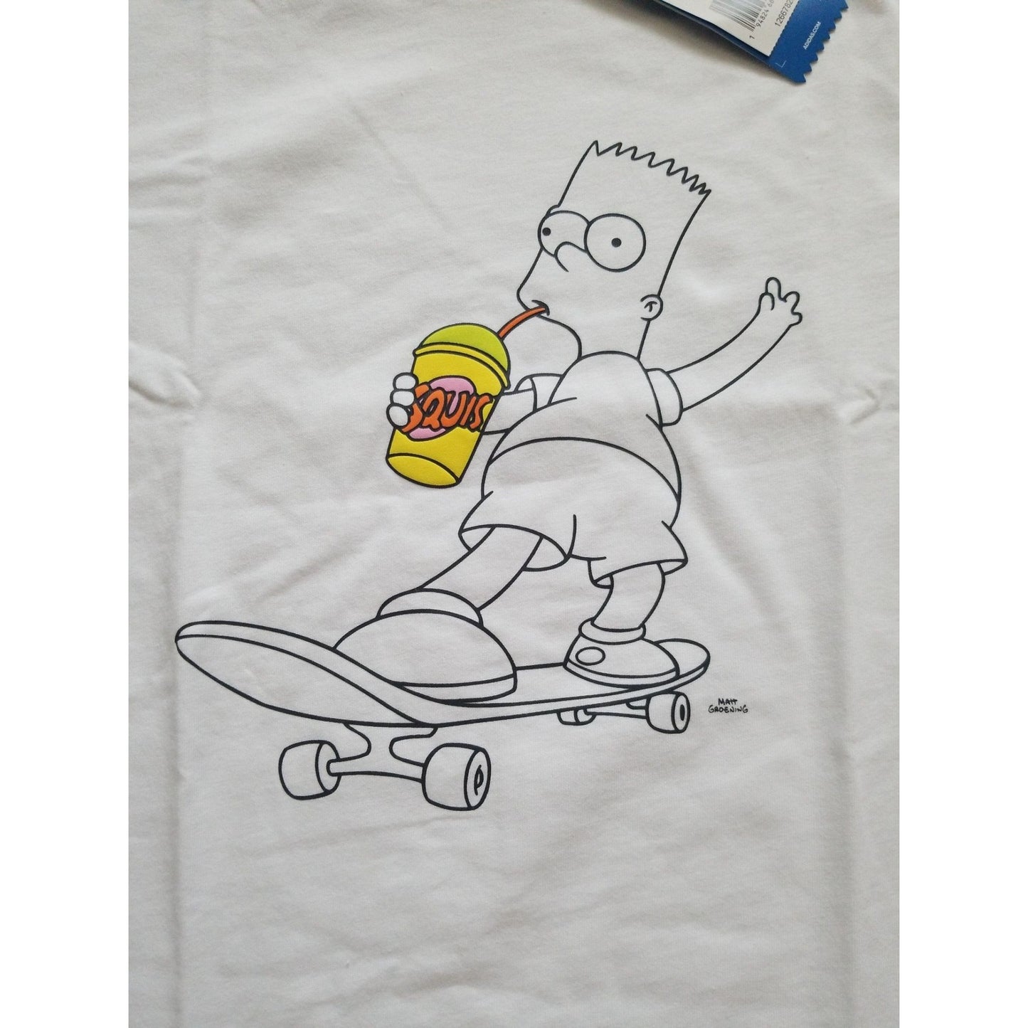 Adidas X The Bart Simpson Squishee Collaboration T-Shirt design
