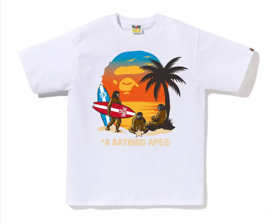 BAPE SUNSET BEACH APE HEAD TEE - Court Side Gear & More