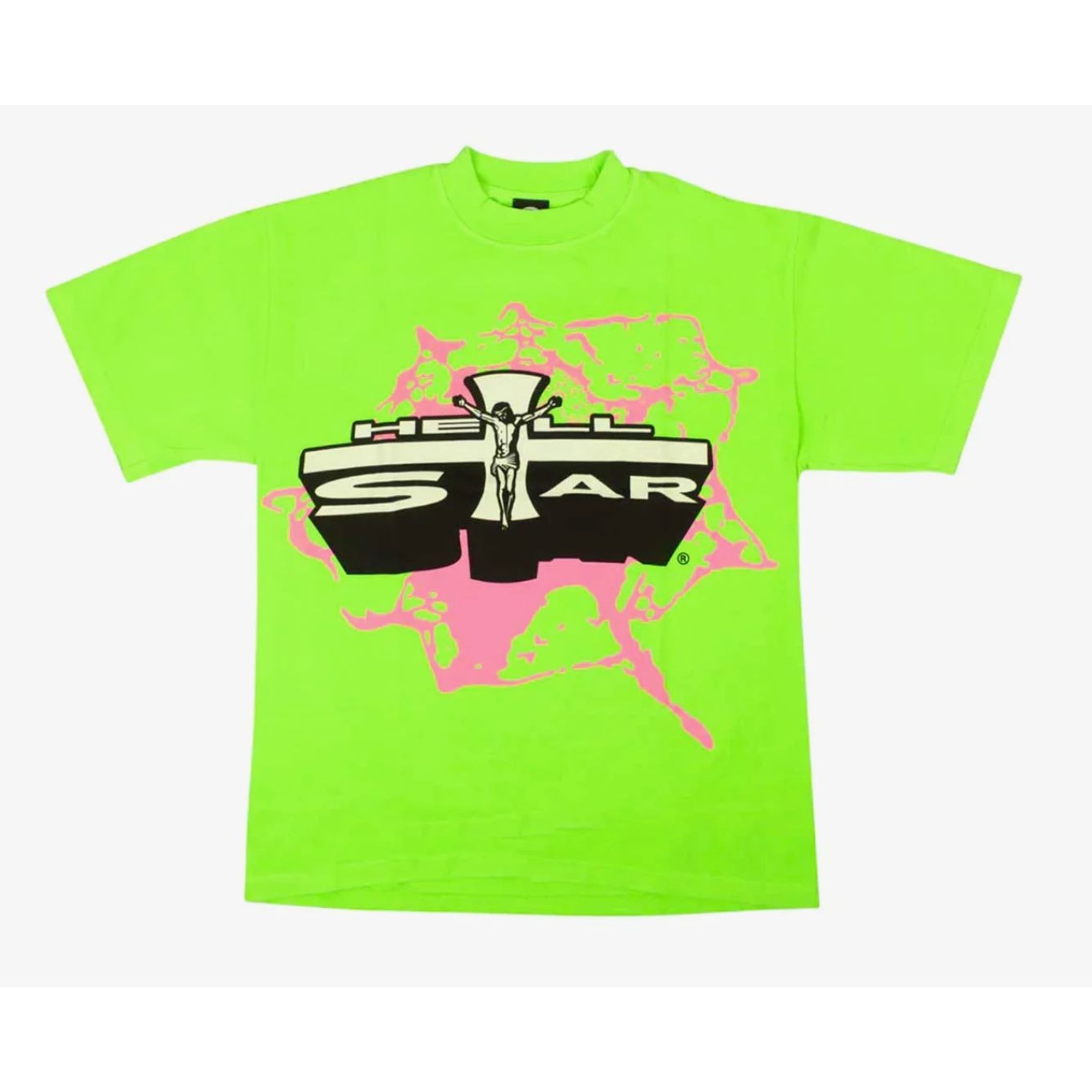 Hellstar Studios Jesus Tee Lime Neon Green Tee Capsule 9 - Medium