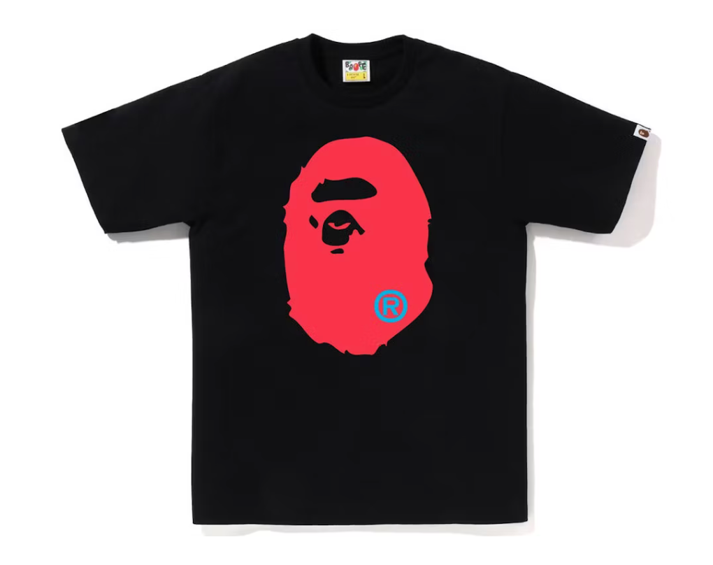 Bape Colors Big Ape Head Tee - Court Side Gear & More