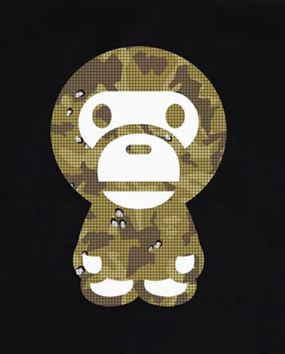 BAPE BITMAP BIG BABY MILO TEE