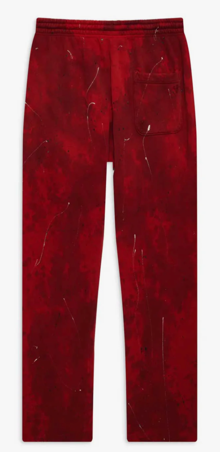 HELLSTAR SPORTS RED TYE-DYE SKULL SWEATPANTS - Court Side Gear & More