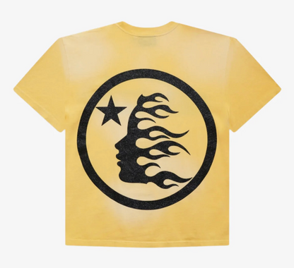 HELLSTAR Classic Glitter T-Shirt Yellow - Court Side Gear & More