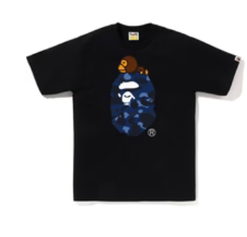 Bape Color Camo Milo On Big Ape Tee