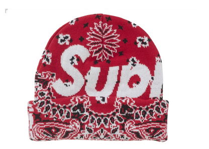 Supreme Bandana Big Logo Beanie