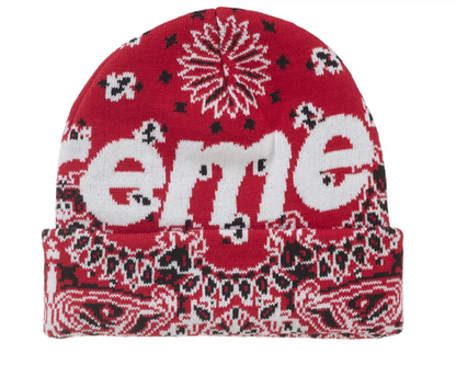 Supreme Bandana Big Logo Beanie