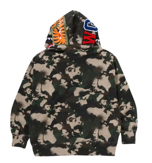 BAPE MAP CAMO SHARK FULL ZIP HOODIE