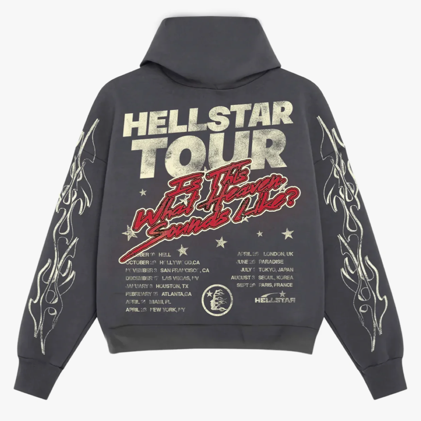 HELLSTAR STUDIOS RECORDS TOUR HOODIE (OVERSEAS EXCLUSIVE 2023)