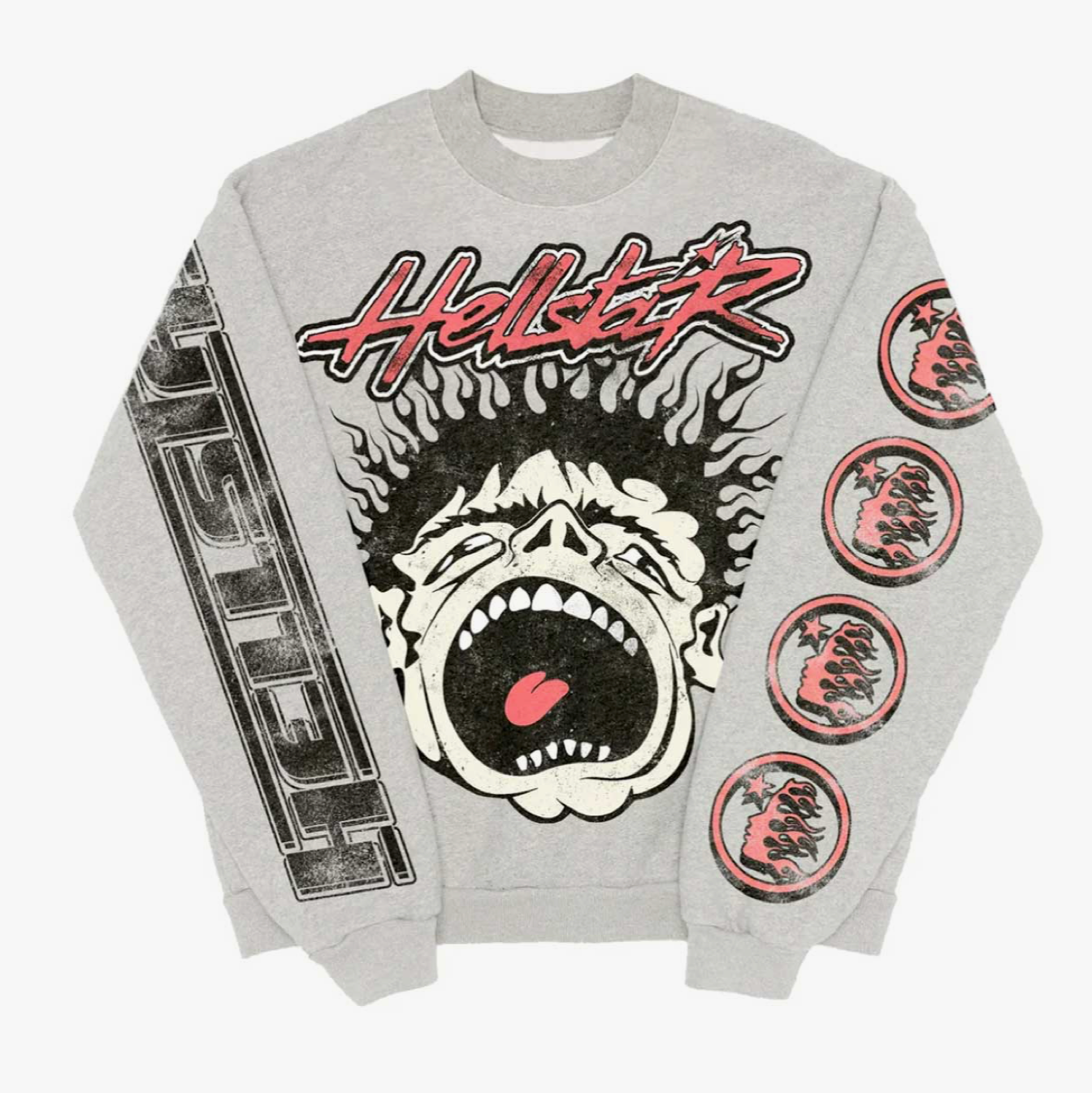 HELLSTAR RECORDS CREWNECK SWEATSHIRT (OVERSEAS EXCLUSIVE 2023)