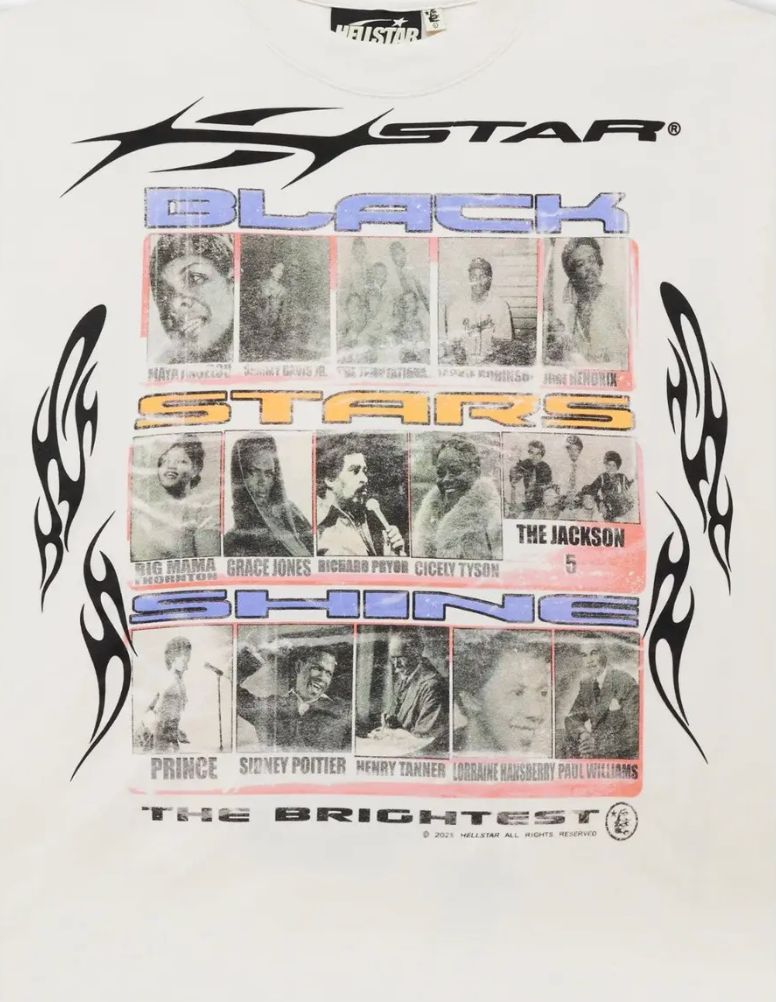 HELLSTAR BLACK STARS TEE - Court Side Gear & More