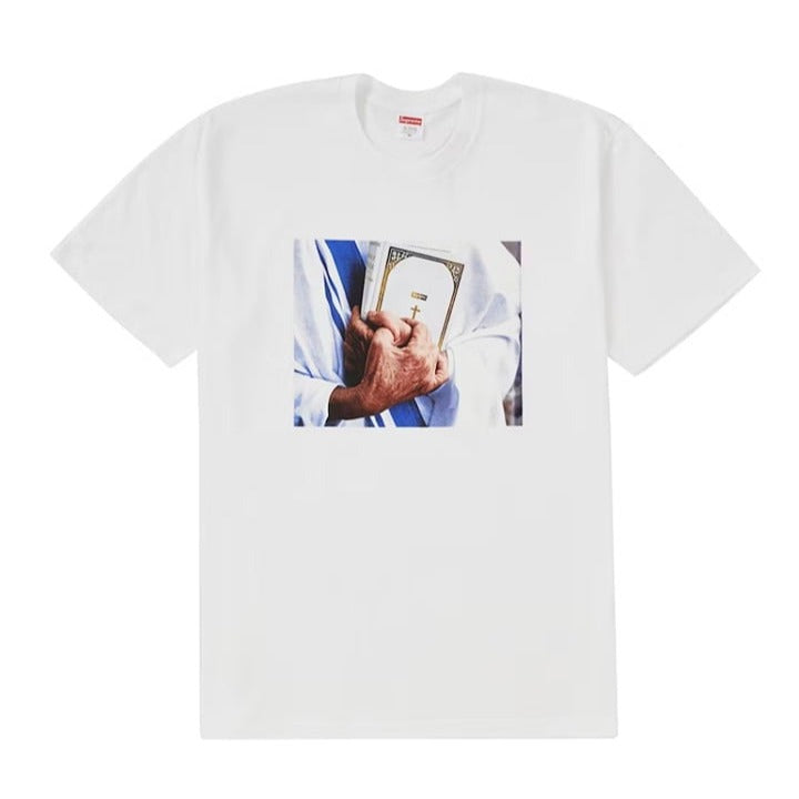 Supreme Bible Tee-White-Medium