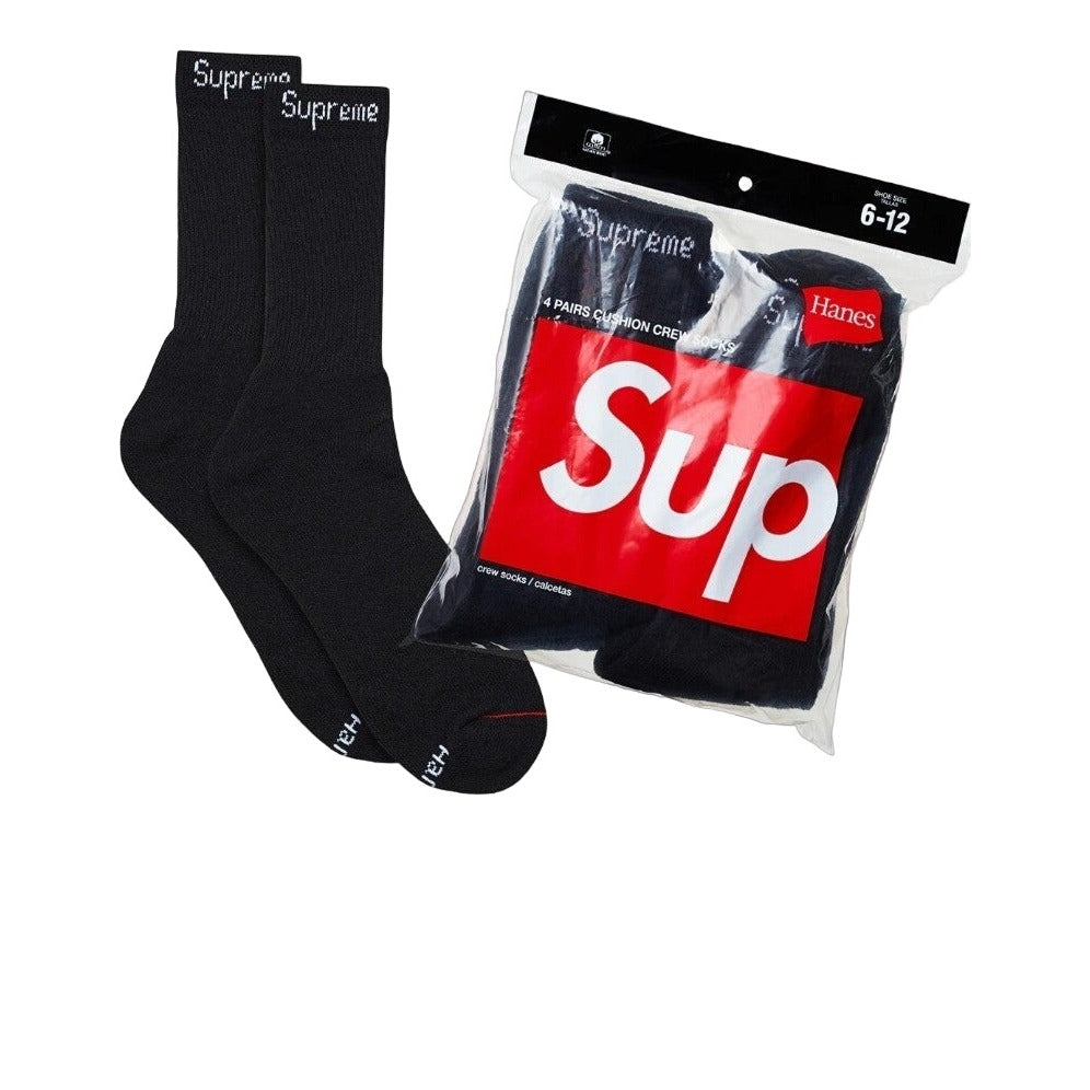 Supreme/Hanes Crew Socks 4 pack