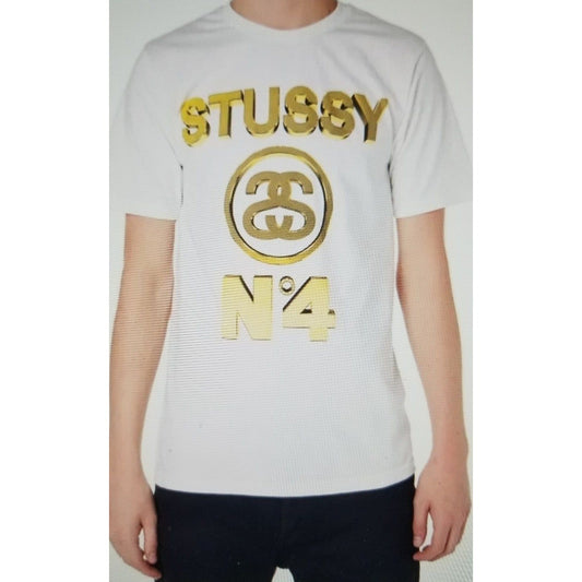 Stussy No. 4 Gold Tee - Medium