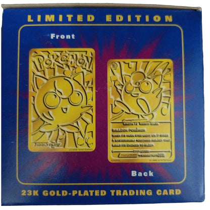 Pokemon Limited Edition 23K Gold-Plated Trading Card