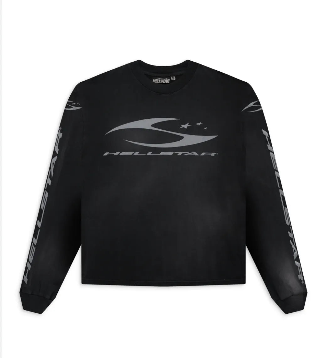 HELLSTAR H Cursive Logo Longsleeve - Court Side Gear & More