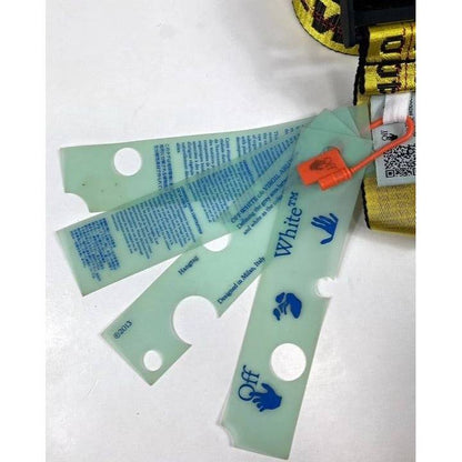 Off White Industrial Belt-Yellow - One Size - Court Side Gear & More