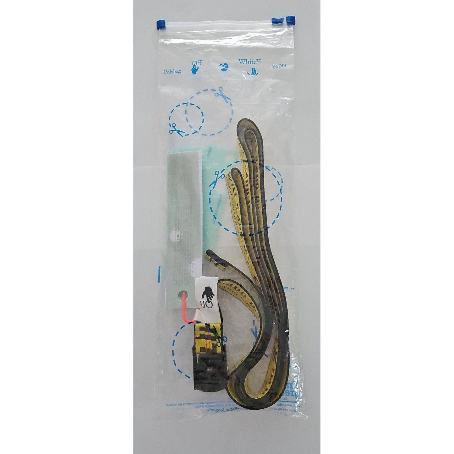 Off White Industrial Belt-Yellow - One Size - Court Side Gear & More